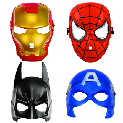 Kids Superhero Mask Set – Pack of 4