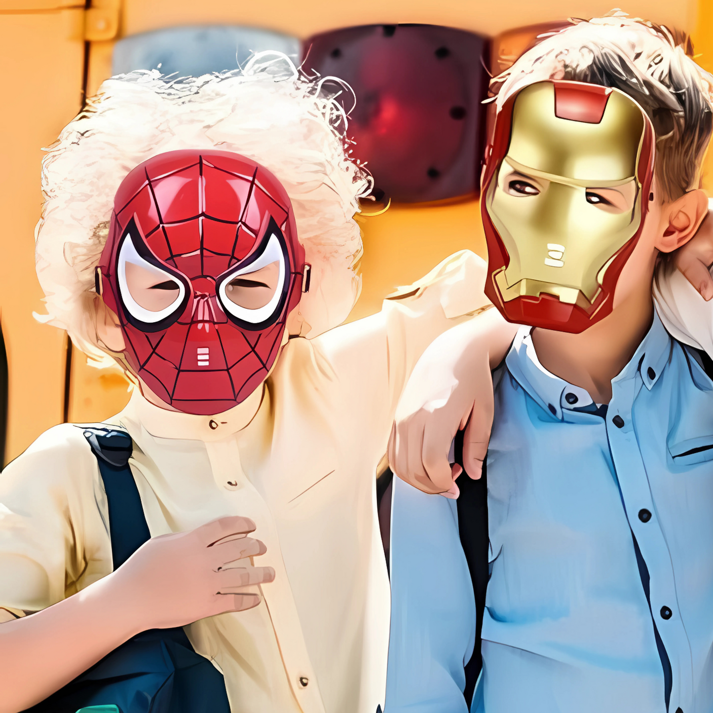 Kids Superhero Mask Set – Pack of 4