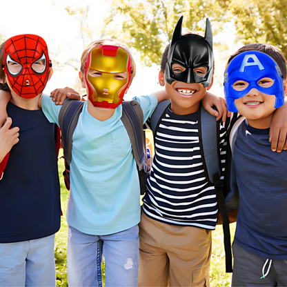 Kids Superhero Mask Set – Pack of 4