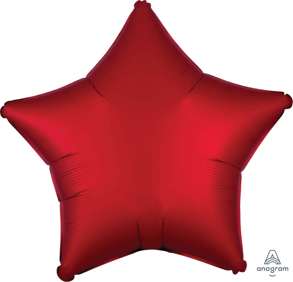 Satin Sangria Star Balloon 18