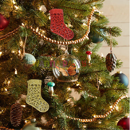 Santa Stockings Tree Hanging Decorations - 2PC