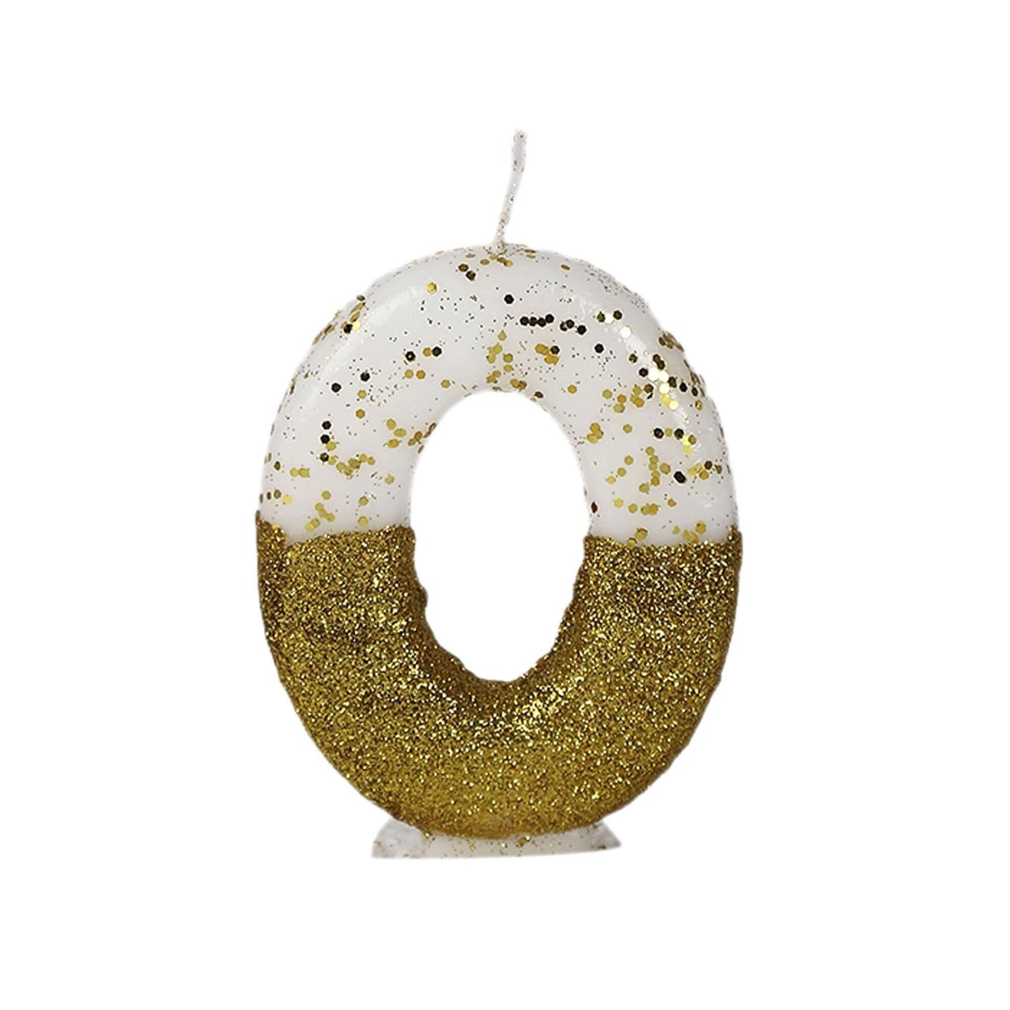 No. 0 Semi Glitter Gold Candle