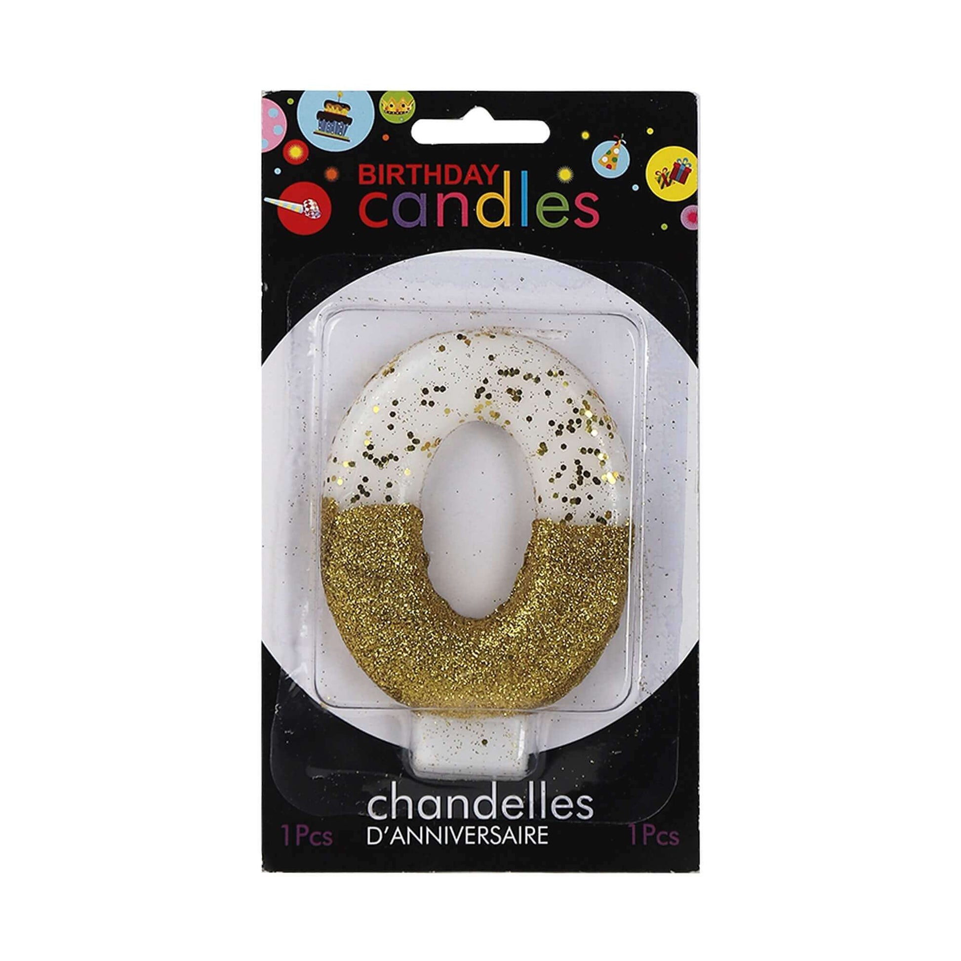 No. 0 Semi Glitter Gold Candle