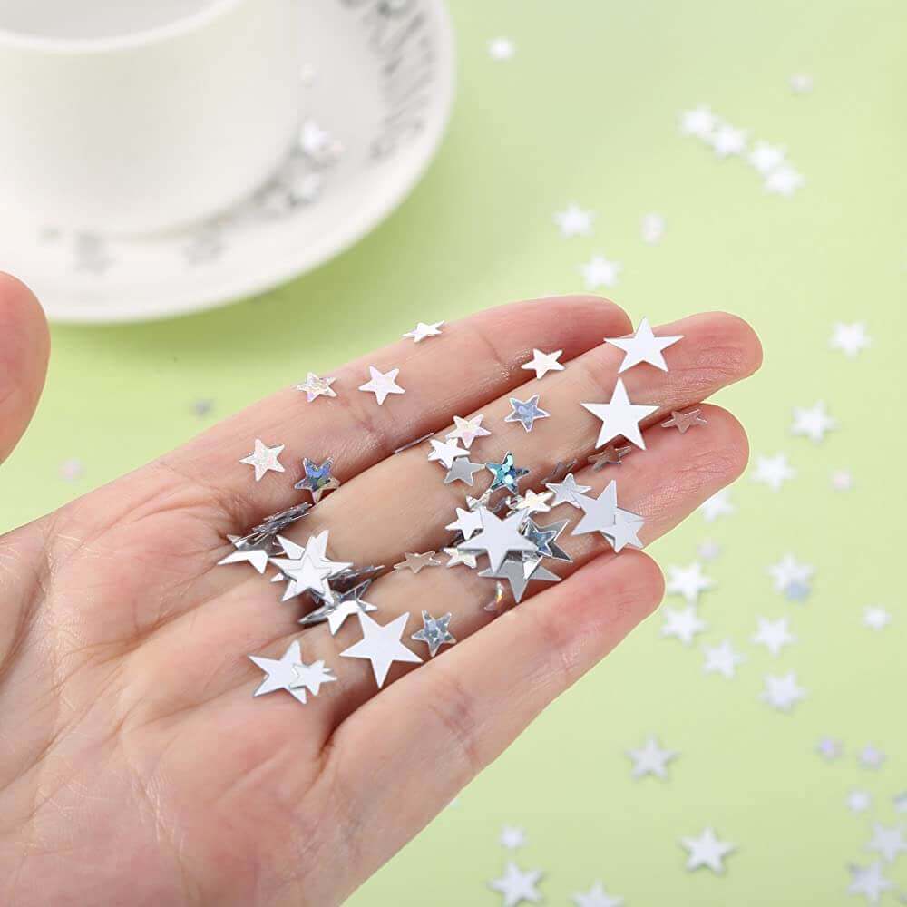 Silver Star Confetti