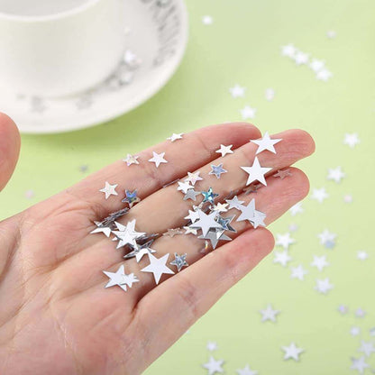 Silver Star Confetti