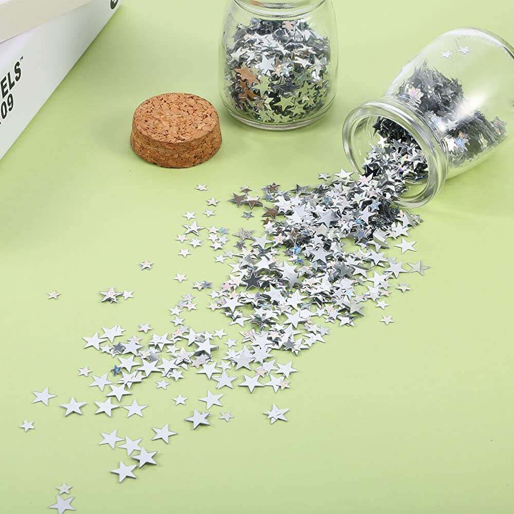 Silver Star Confetti