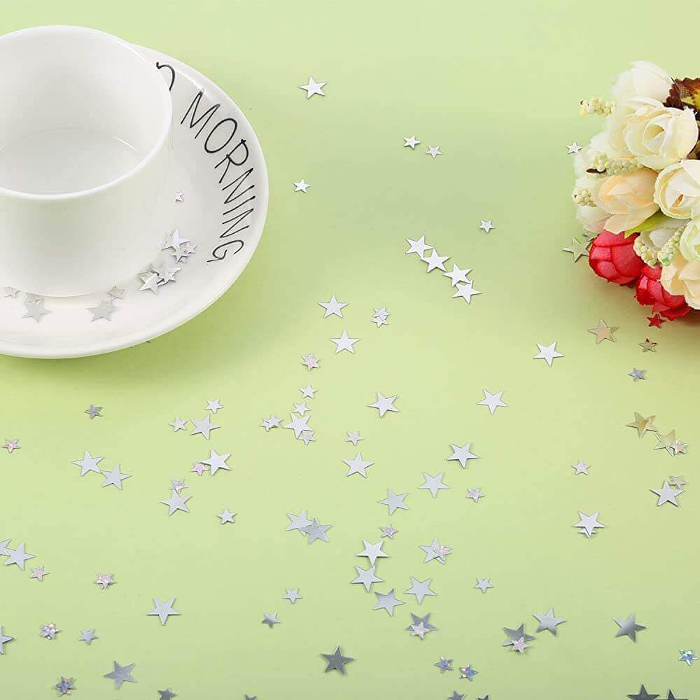 Silver Star Confetti