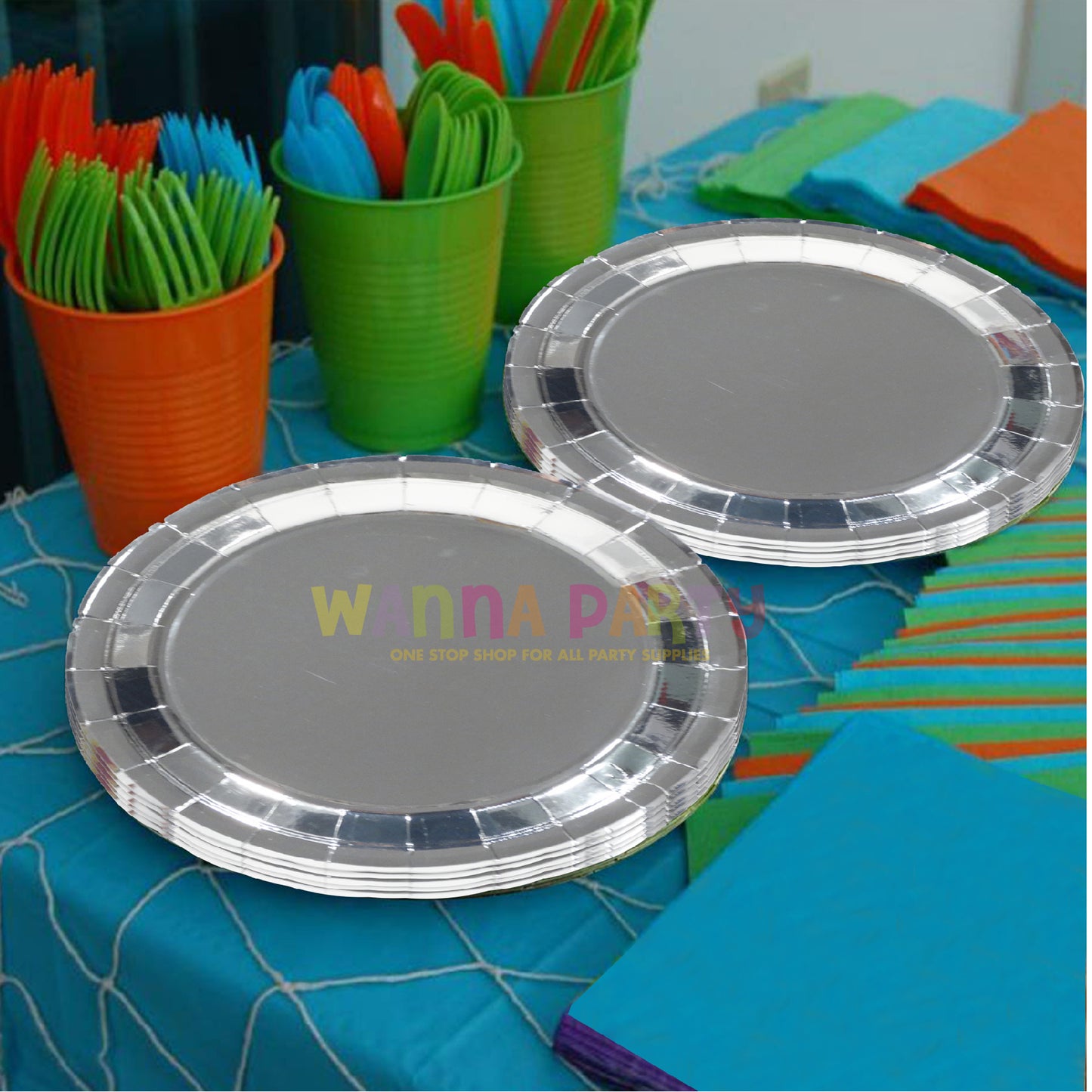 Silver Plates - 10PC