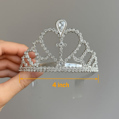 Silver Princess/Bachelorette Tiara Silver - Set of 6