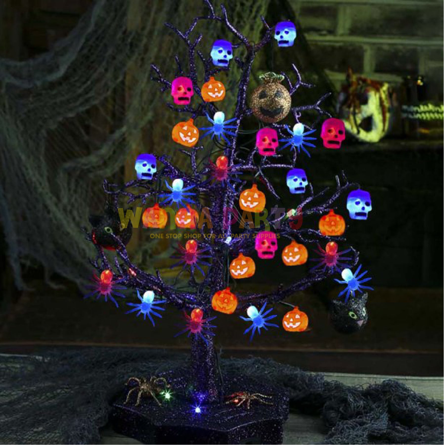 Halloween Skull Light Up Garland