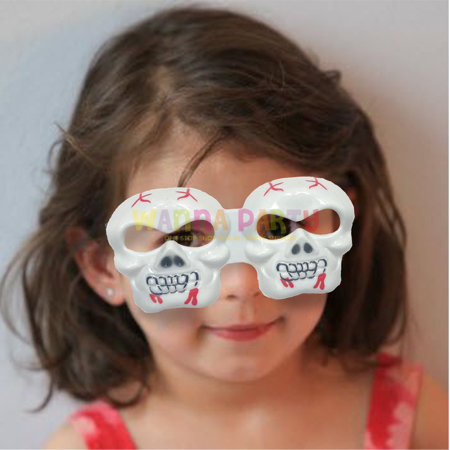 Skull Kids Halloween Glasses - 1PC