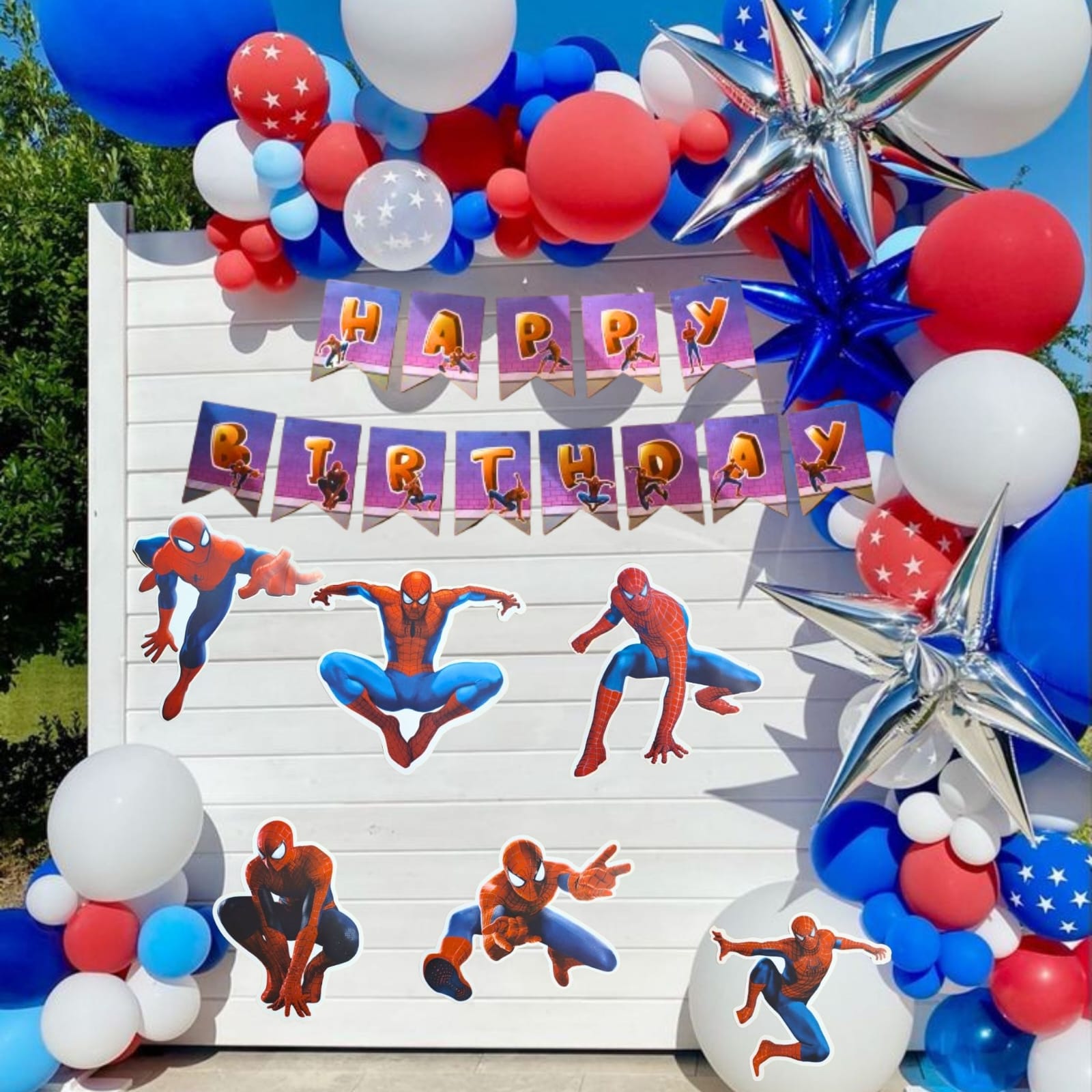 Spiderman Birthday Party Set - 16PC