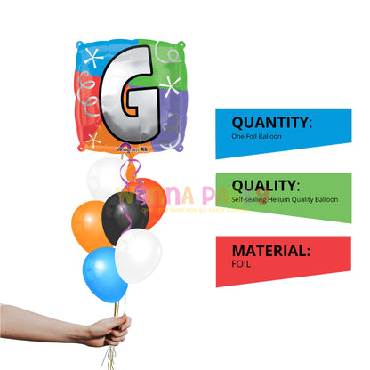 18" LETTER G QUAD BALLOON