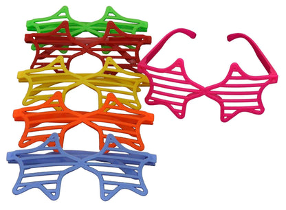 Star Neon Shutter Shades - 6PC