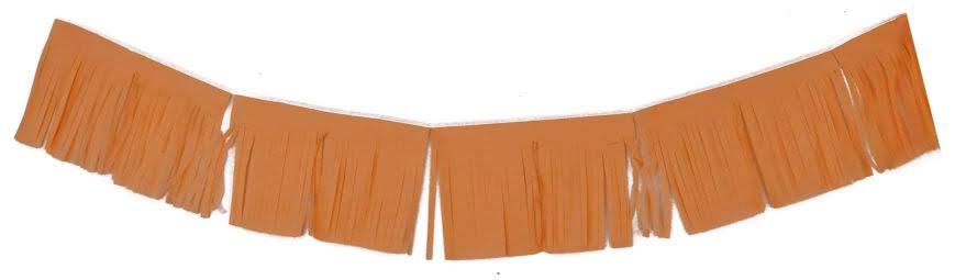 Stripped Tassle Skirt Peach  - 10FT