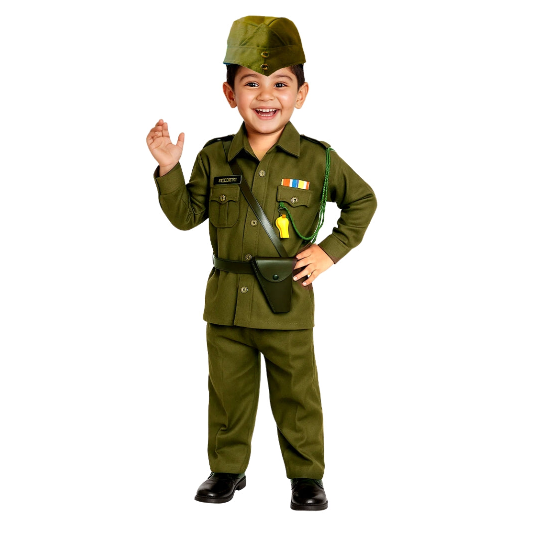 Subhash Chandra Bose National Hero Costume - Size Small - Age 3 to 5