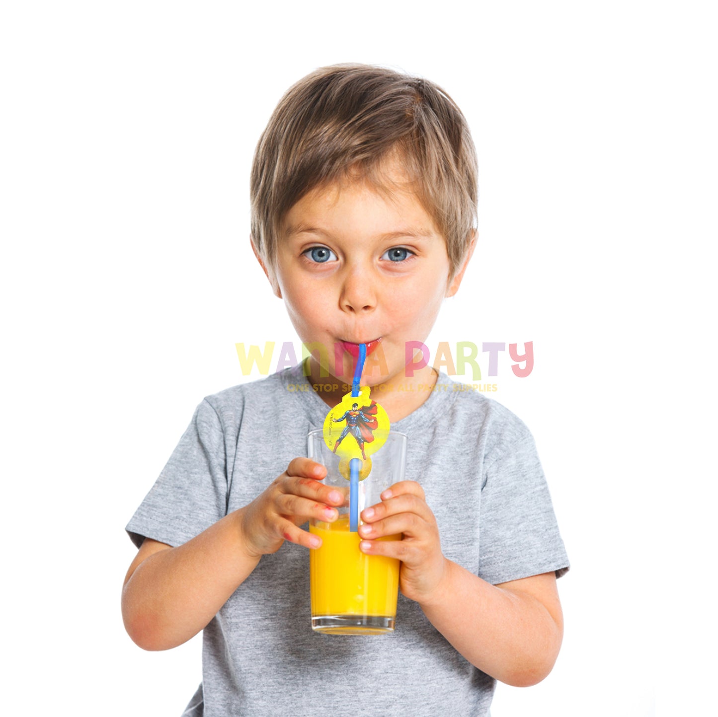 Superman Straws - 10PC