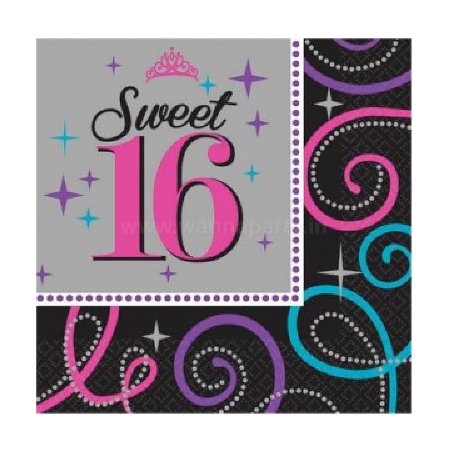 Sweet 16 Lunch Napkins - 16PC