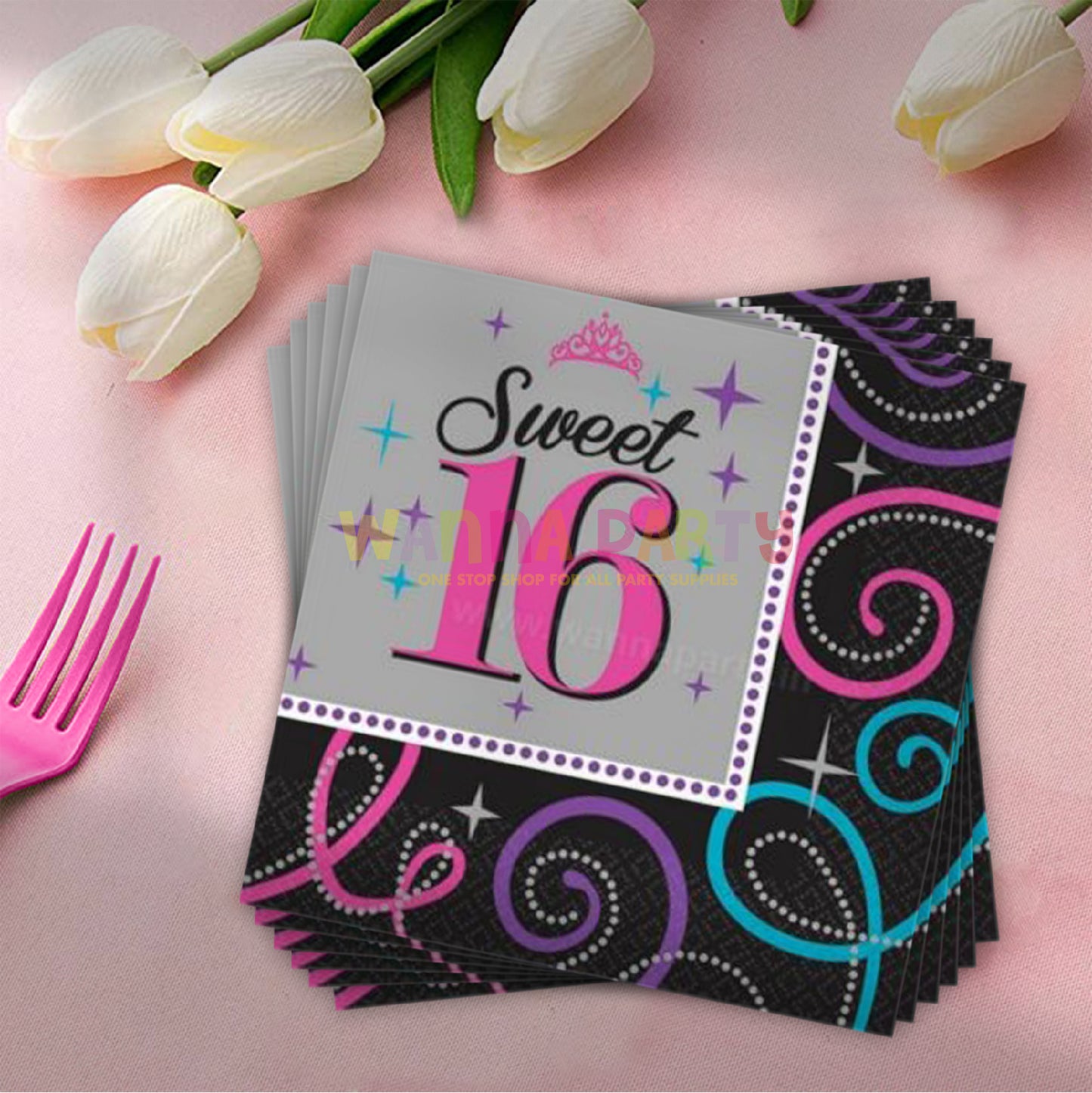 Sweet 16 Lunch Napkins - 16PC