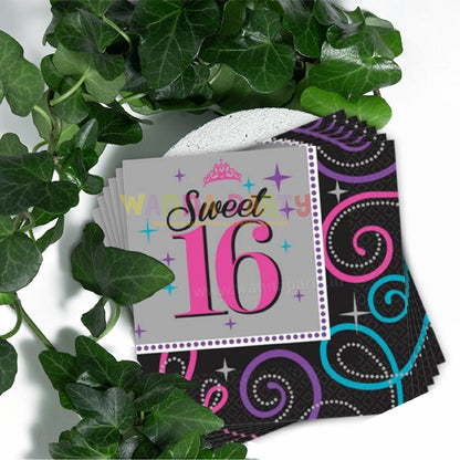 Sweet 16 Lunch Napkins - 16PC