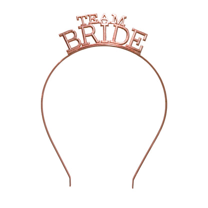 Team Bride Rosegold Headband - 1PC