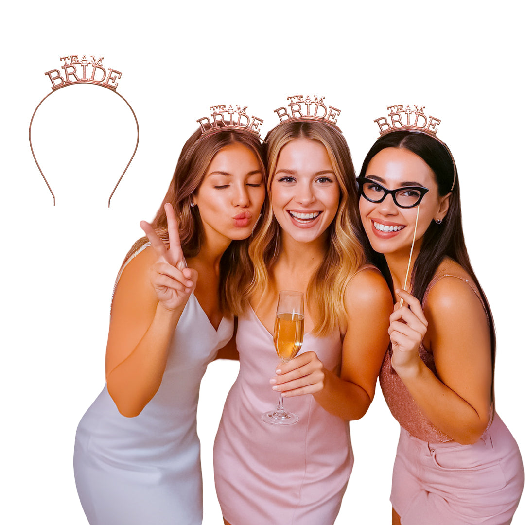 Team Bride Rosegold Headband - 1PC