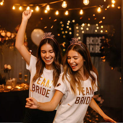 Team Bride Rosegold Headband - 1PC