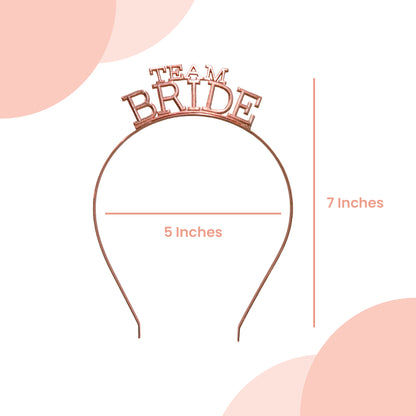 Team Bride Rosegold Headband - 1PC