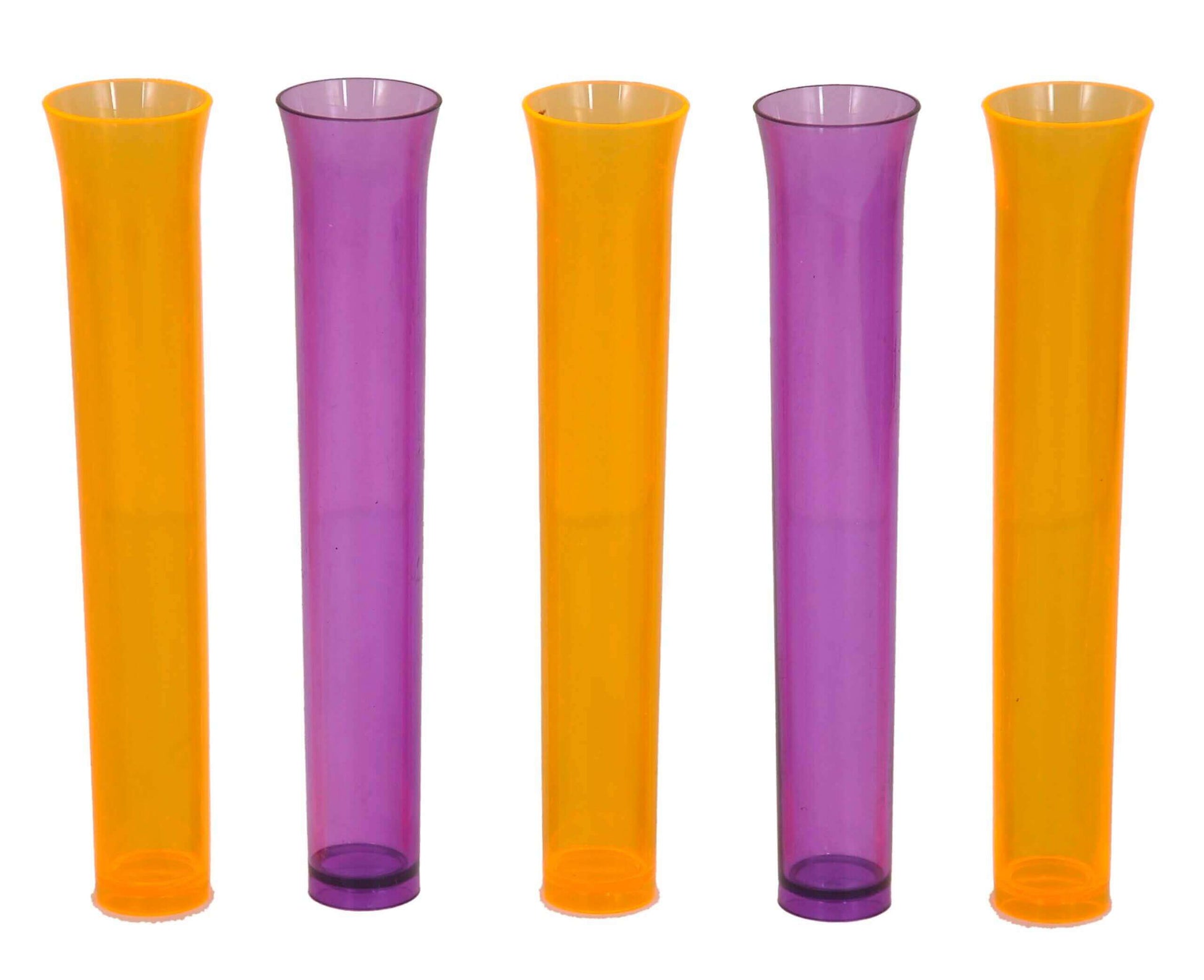 Test Tubes Neon Orange & Purple Set - 5PC