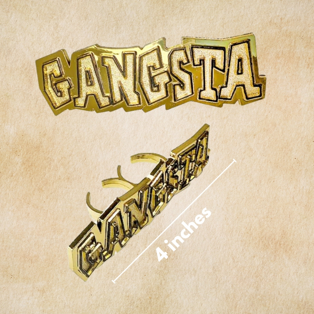 Gangsta Hip Hop Rapper Bling Rings - For Adults