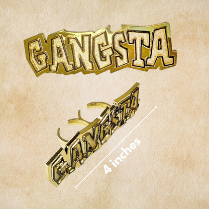 Gangsta Hip Hop Rapper Bling Rings - For Adults