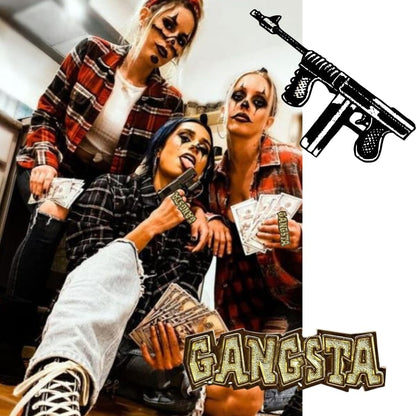 Gangsta Hip Hop Rapper Bling Rings - For Adults