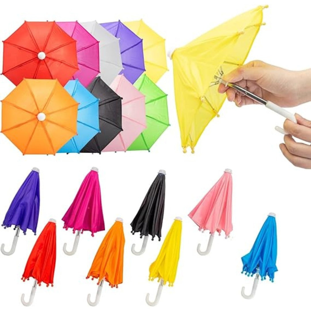 5 Pack Colorful Mini Umbrellas - Mehandi Haldi Decor | Wanna Party - Image 2