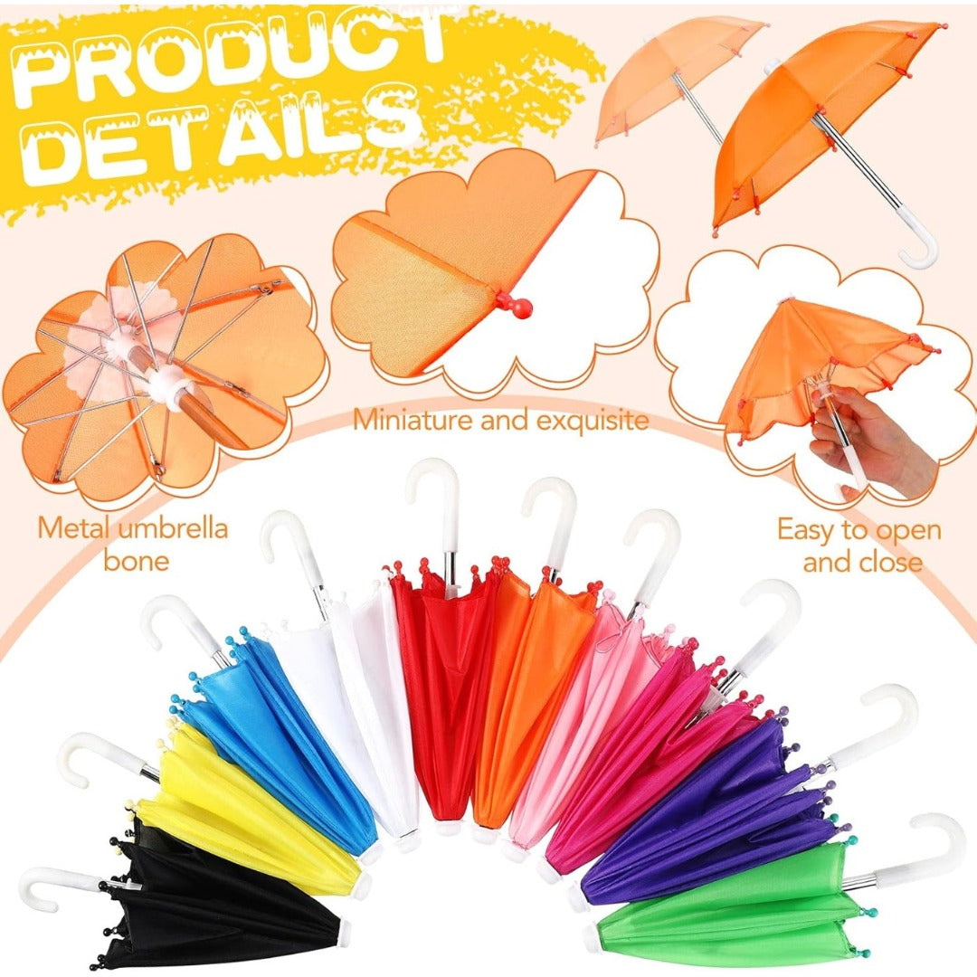 5 Pack Colorful Mini Umbrellas - Mehandi Haldi Decor | Wanna Party - Image 7