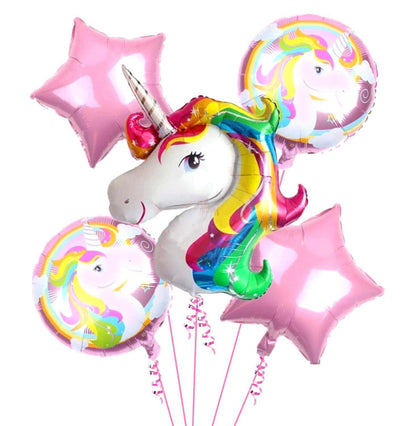 Unicorn Theme Balloon Set - 5PC