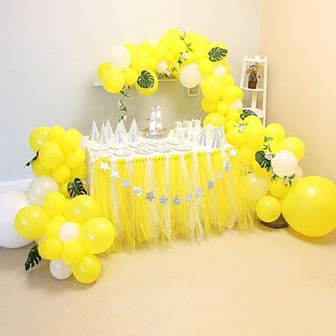 Yellow Latex Balloon - Measures 10 inches - 20PC