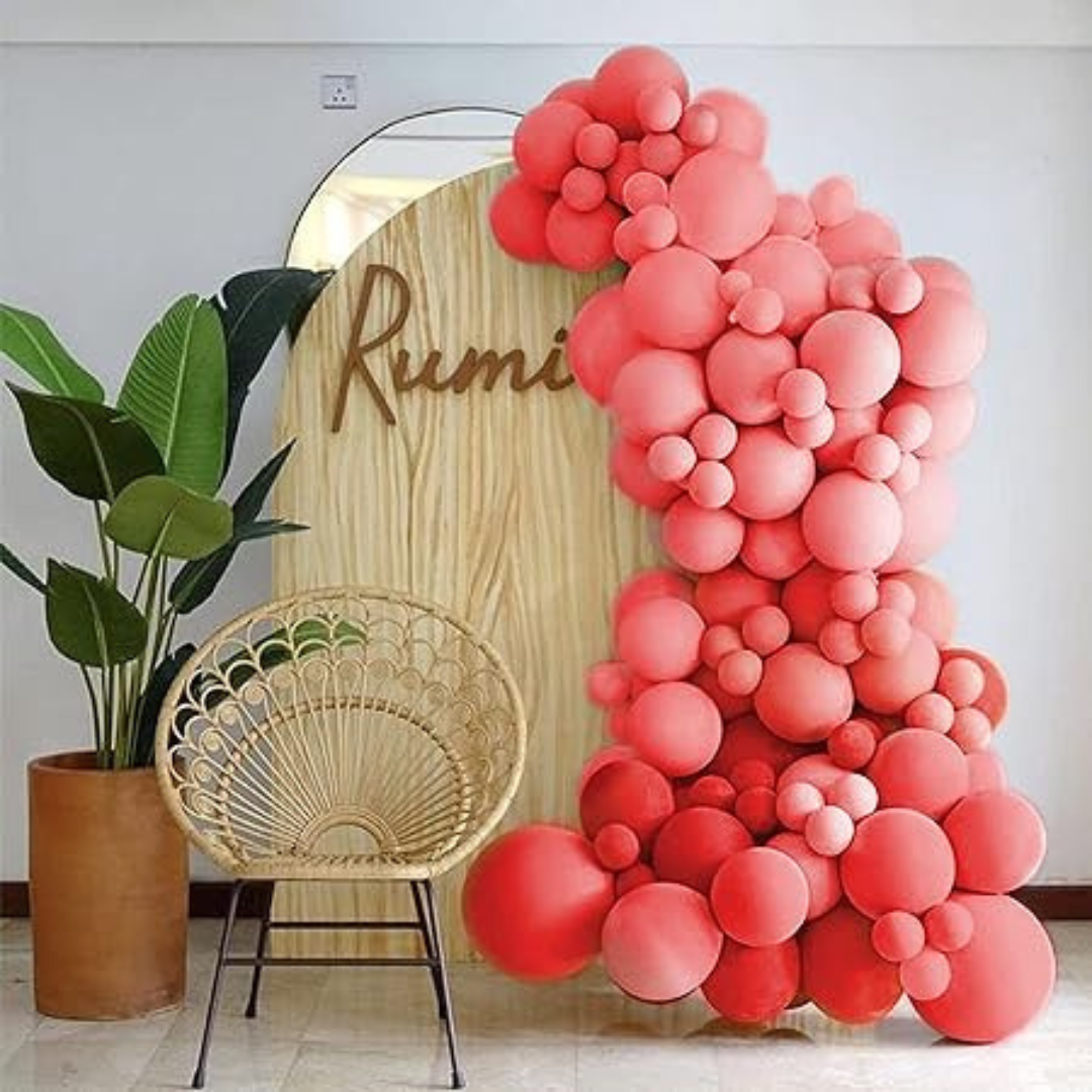 12" Pastel Red Balloons - 10PC