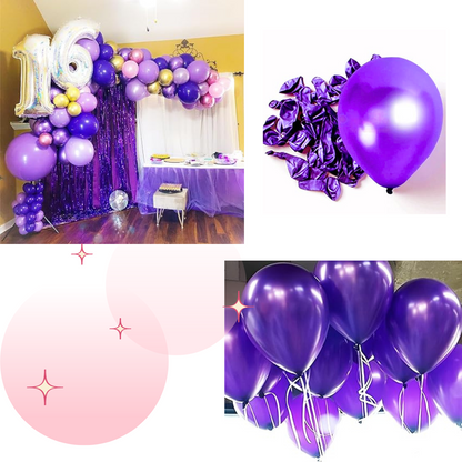 Black Currant Violet / Lavender Color Balloons 10" - 20PC