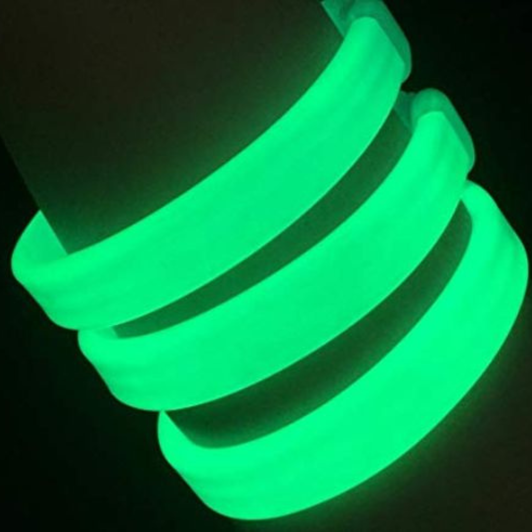 Glow in the Dark - Triple Wide Bracelet (Assorted Color)  - 1 PC