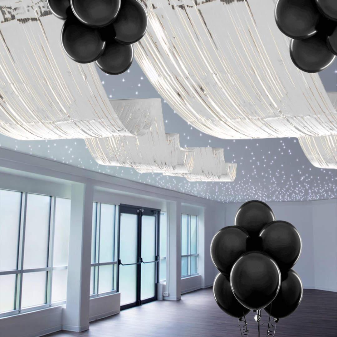 Silver Ceiling Curve Decoration - 15FTX 1 FT