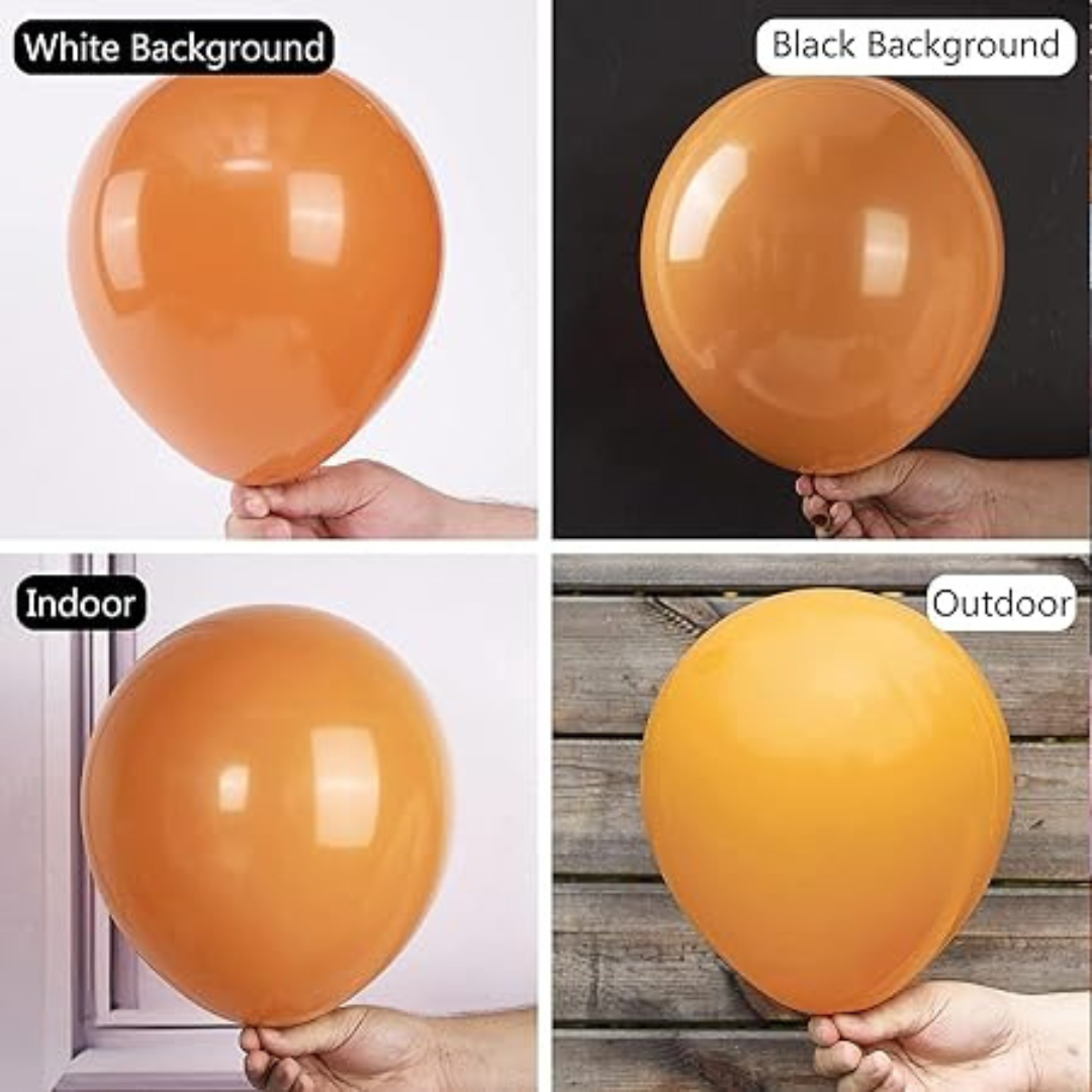 12 inch Orange Latex Balloons Helium Quality - 10PC