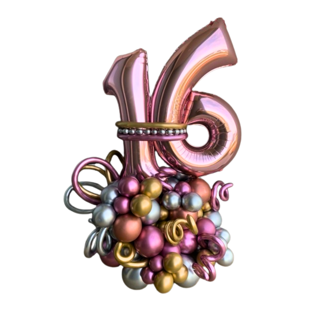 Balloon Bouquet - 16th Birthday