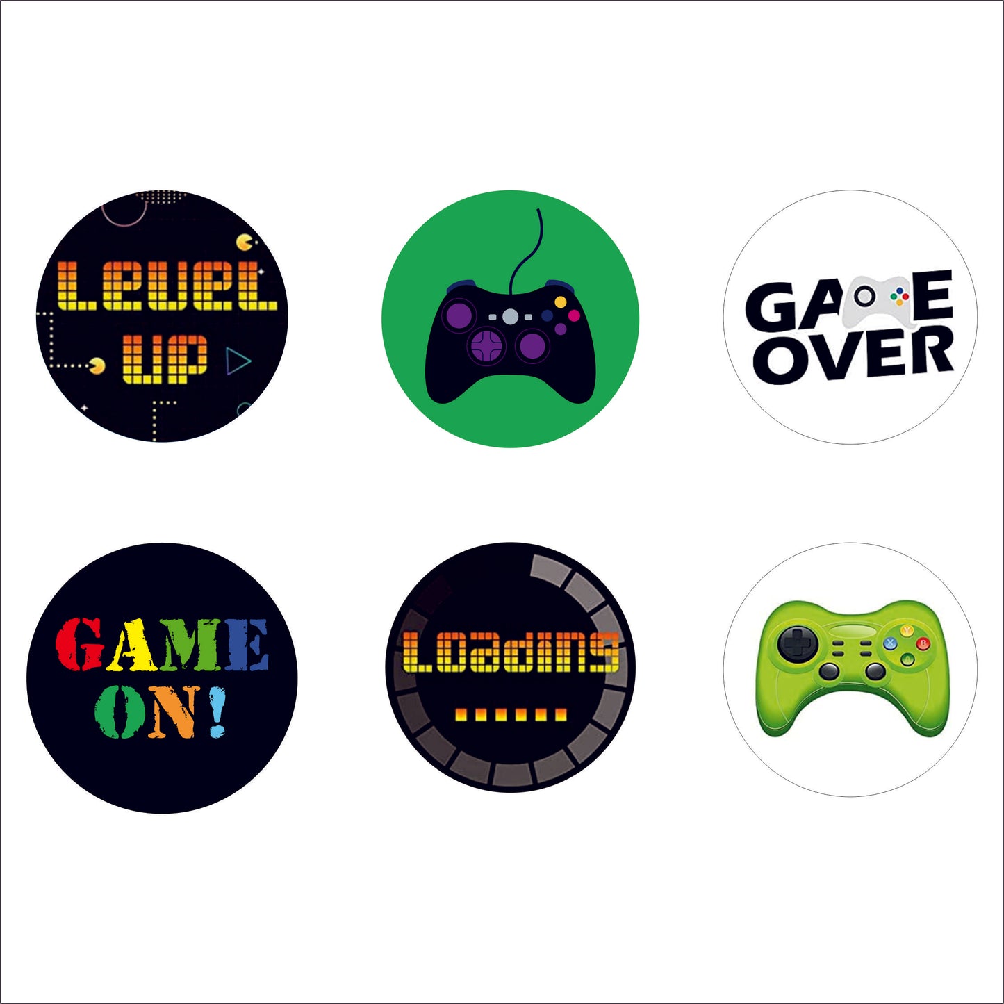 Level Up Video Gaming Decor - 12PC