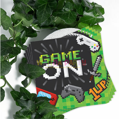 Video Game Theme Paper Napkins - 16 PC