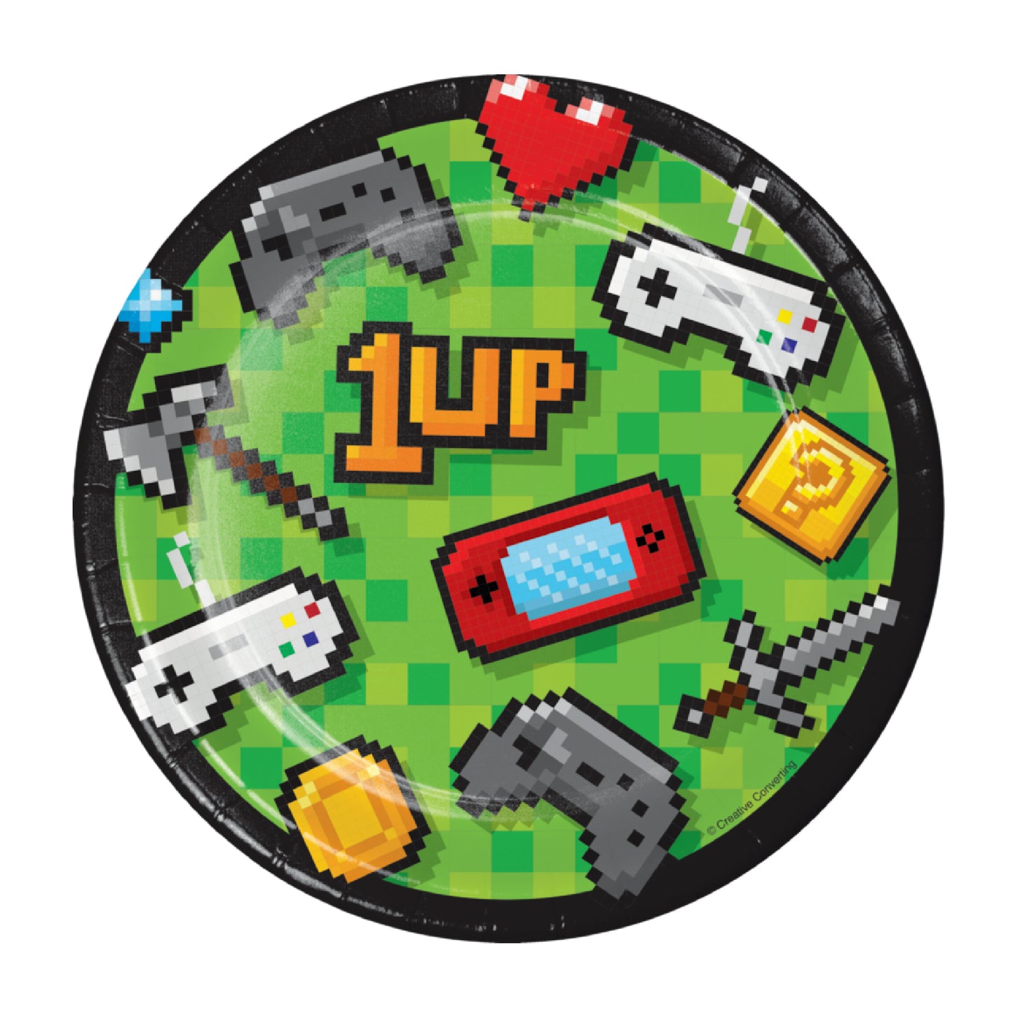 Video Gaming Party Dessert Plates 7 inch - 8PC