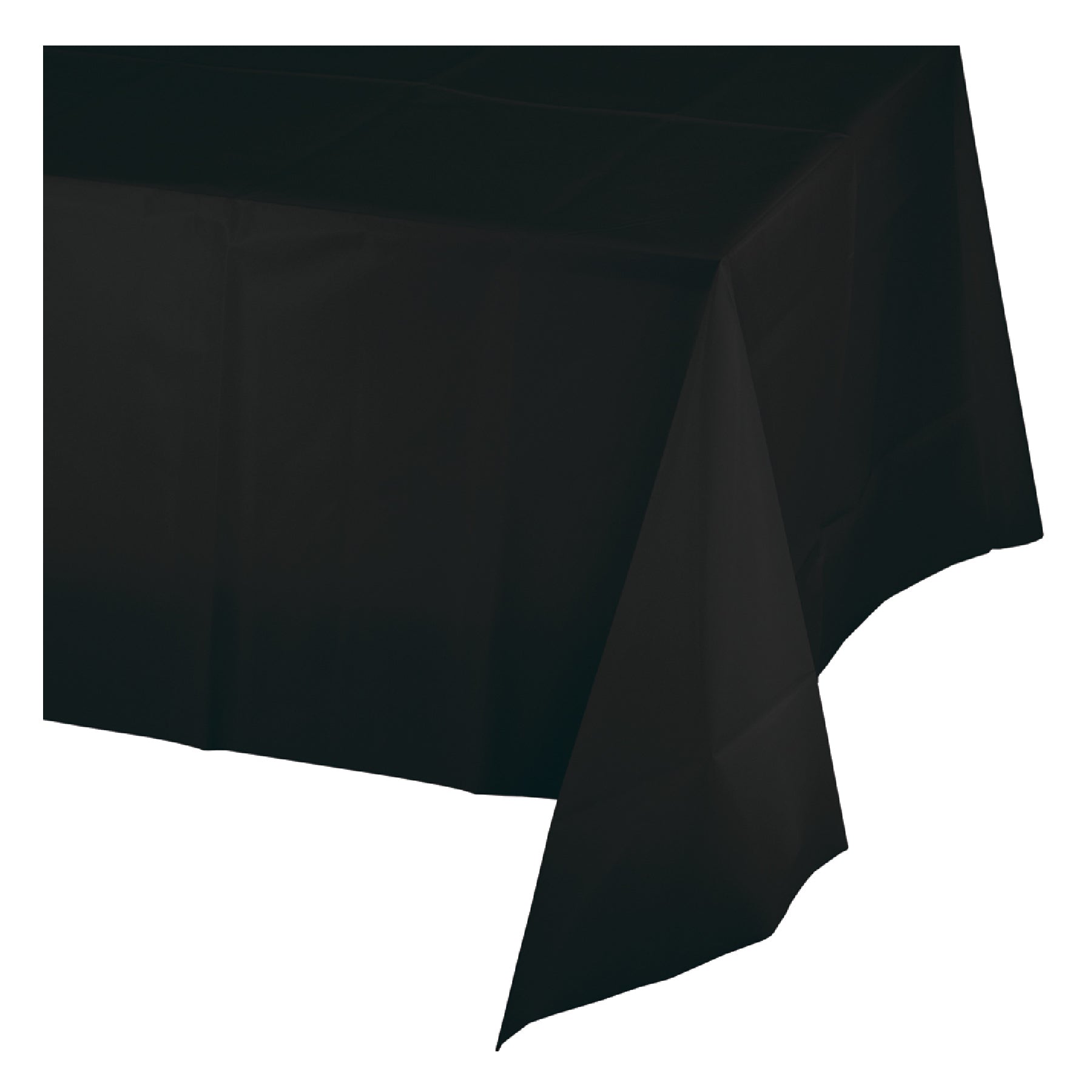 Vinyl Black Tablecover 54 inch x 108 inch