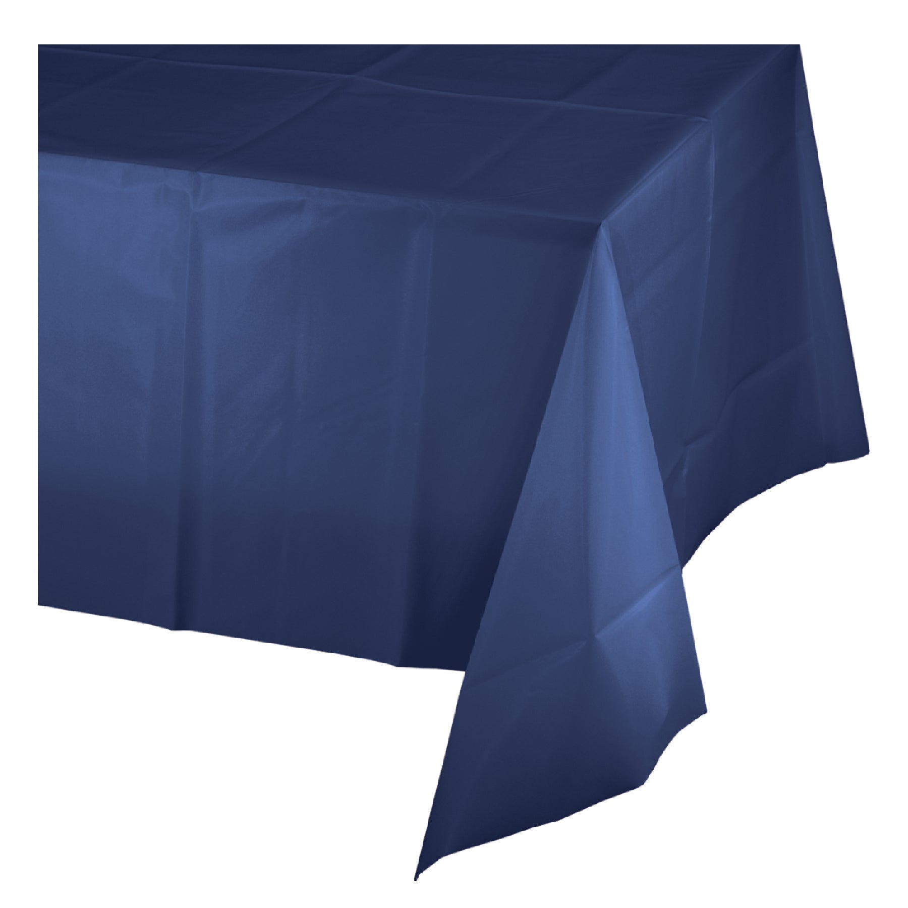 Vinyl Navy Blue Tablecover 54 inch x 108 inch