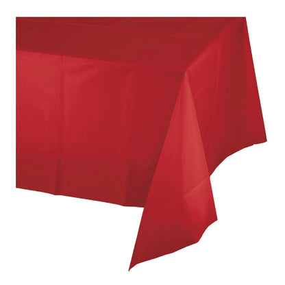 Vinyl Red Tablecover 54 inch x 108 inch