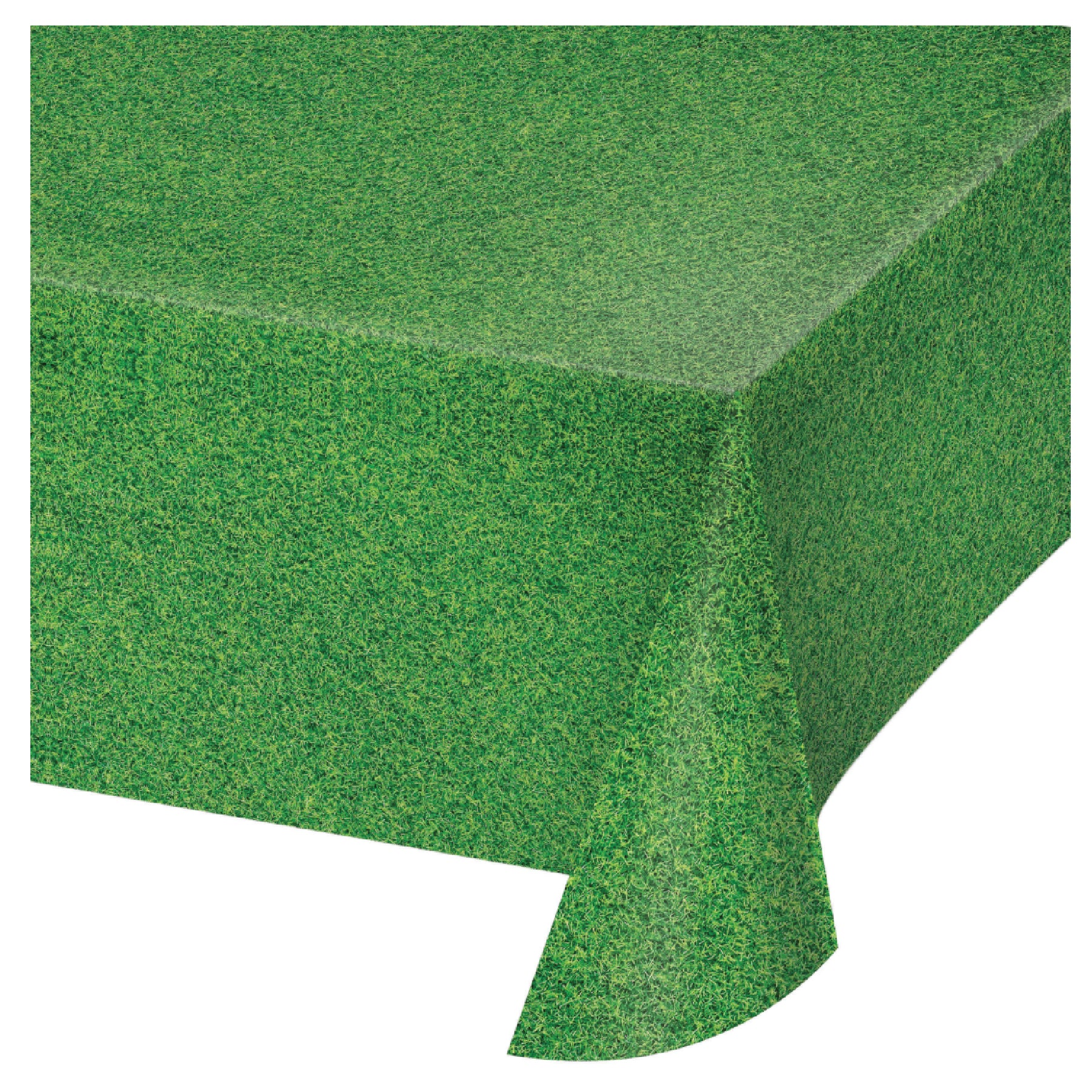 Vinyl Grass Finish Green Tablecover 54 inch x 108 inch