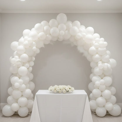 Metallic White Latex Balloons - 20PC